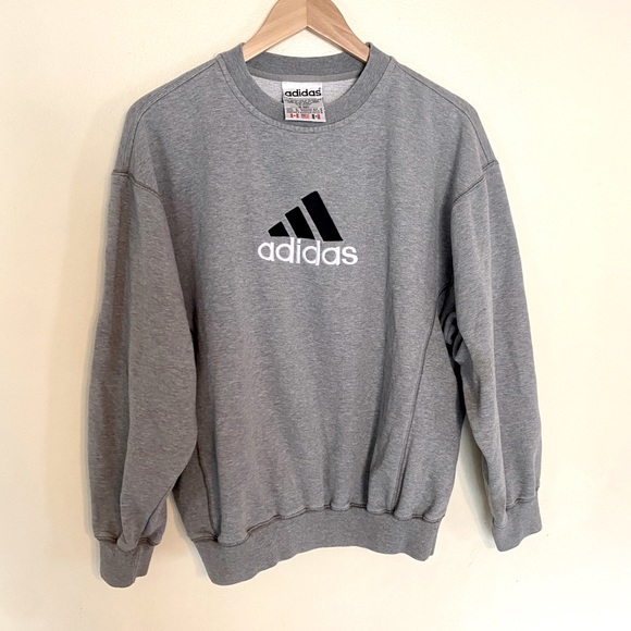 adidas Other - Vintage Adidas Sweatshirt Pullover Crewneck M Gray EUC